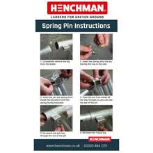 Henchman Tripod Ladder Spring Pin Pk (X2) - Multicolor - View 3