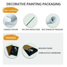 1pc, Frameable, Black And White Style, Human Figure Theme, Sign, Suitable For Living Room Decor, Bathroom Decor, Bedroom Decor, Suitable For Holiday Decoration - Multicolor - View 6