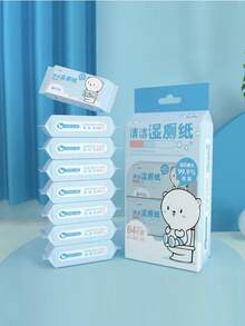 便携小包装湿厕纸，男女通用清洁护理湿巾，方便携带的湿厕纸 - 多色 - 查看 7