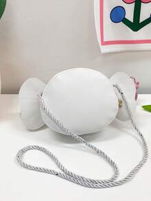 1 pieza Bolso de hombro mini de cuero sintético con cierre de cremallera, estilo lindo y adecuado para uso diario para niña joven - dulce - Ver 7