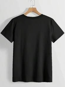 1 Stück Damen T-Shirt aus reiner Baumwolle, ein herzerwärmender und lässiger Stil für Pflegepersonal, mit dem Aufdruck "Ich liebe meine Bewohner" + exquisites handgemaltes Herzdesign, erhältlich in mehreren Farben (Grün/Gelb/Pink/Orange/Weiß/Blau), klassischer Rundhalsausschnitt, kurze Ärmel, weich und bequem, Größen S-2XL, geeignet für Pflegepersonal in Pflegeheimen, ideal für den Alltag/Gemeinschaftsaktivitäten, ein Muss für Frühling und Sommer. - Schwarz - Übersicht 6