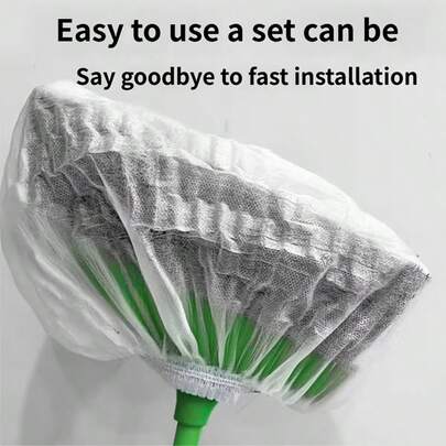 10/20/50/100片装一次性静电拖把垫和扫帚防尘罩 | 可重复使用的粘毛滚筒，静电除尘器，防止拖把堵塞，聚酯纤维材质，适用于办公室地面更换