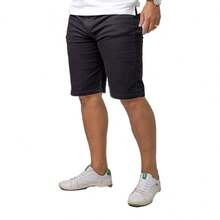 KIT 2 Men's Plain Denim Shorts. - 2BRM-黑色原色 - 查看 4