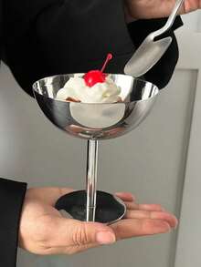 Reusable Metal Dessert Cup With Handle, Suitable For Home And Party Ice Cream Bowls - Multicolor - View 5