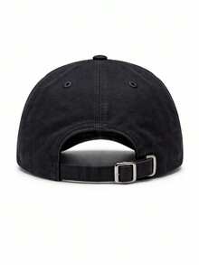 Embroidered Horse Cap With Small Logo, Fashionable, Washed Duck Tongue Style - Negro - Ver 4
