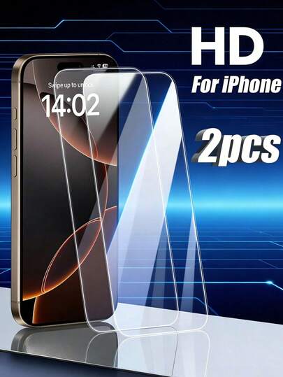 Tempered Glass Screen Protector 2 Pieces Set Ultra HD Lossless Screen Protector, Compatible With IPhone 17 Pro Max/17 Pro/17 Air/17/16 Pro Max/16 Pro/16 Plus/16/15 Pro Max/15 Pro/15 Plus/15/14/13/12 Waiting For The Model Is The Best Gift For Family, Couples, And Friends, Birthday Anniversary Gift
