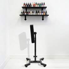 Supporto per bracciolo per tatuaggi, stabile e regolabile in altezza, supporto portatile per bracciolo per tatuaggi, bracciolo professionale per studi di tatuaggi, bracciolo per tatuatori - nero - Visualizzare 9