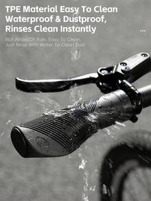 WEST BIKING 1对人体工学自行车把套防滑防震自行车车把套带2个塞子 TPE 山地自行车把套骑行配件 - 多色 - 查看 9