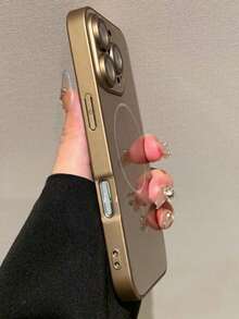 Ốp lưng điện thoại silicon siêu mỏng, sang trọng, họa tiết CD lấp lánh Aurora, hỗ trợ sạc không dây từ tính cho iPhone 17 Pro Max, 17 Pro, 17, 16 Pro Max, 16 Pro, 16, 15 Pro Max, 15 Pro, 15, 14 Pro Max, 14 Pro, 14, 13 Pro Max, 13 Pro, 13, cung cấp khả năng bảo vệ camera và chống sốc. - Vàng sa mạc - Xem 5