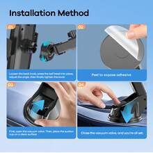 REMAX 1 pieza Soporte universal ajustable para teléfono de coche - Montaje con ventosa para salpicadero/parabrisas apto para todos los teléfonos inteligentes - XK156 - Ver 8