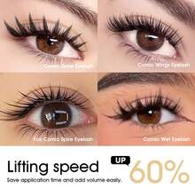 12Rows Comic Spire Eyelash Extension Natural Lightweight Manga False Eyelashes 8-15mm C/D Premade Fans Feather Anime Lashes For Makeup Tool - View 3