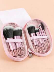 10件套经典多功能化妆刷套装，化妆工具，化妆刷套装，化妆刷套装，化妆刷套装，全套化妆刷，化妆刷套装，全套化妆工具，刷子套装，化妆刷套装，化妆礼盒套装 - 粉色 - 查看 4