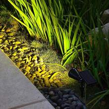 1-Piece Solar Spotlight, Color Changing Outdoor Waterproof Lawn Light, Garden Landscape Light, Adjustable 150 ° Rotating Lighting Automatic Switch Suitable For Home Decoration, Garden, Villa, Courtyard, Porch, Path, Atmosphere Light (Warm Light/White Light) - 1PC - View 8