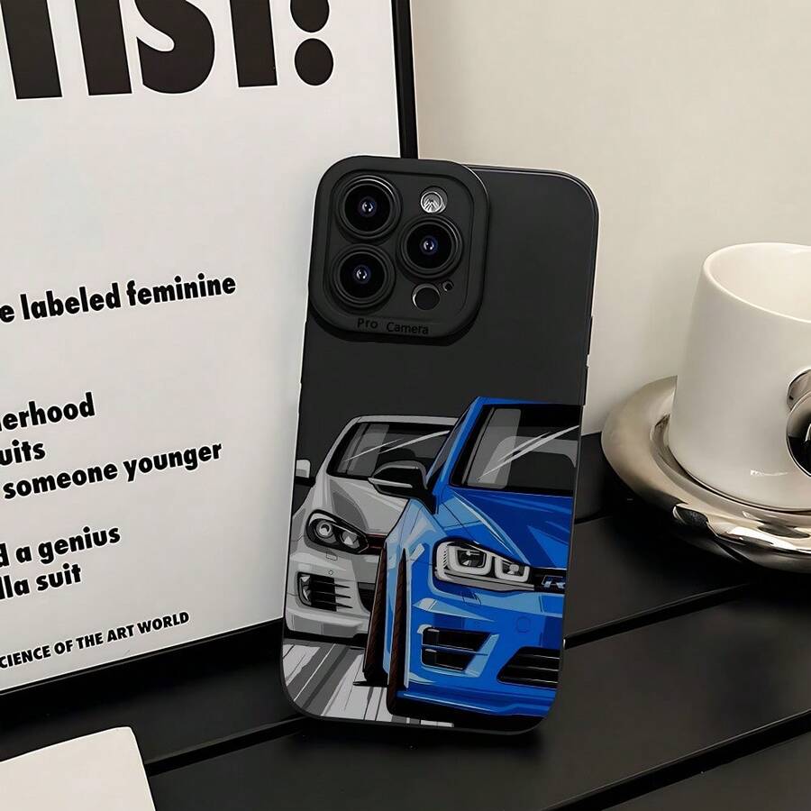 赛车艺术元素，流行创意卡通设计，适合作为情侣、女友、女儿、青少年的生日或圣诞礼物 - 黑色 - 查看 1