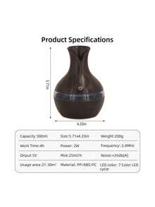 Difusor de aroma - Negro - Ver 3
