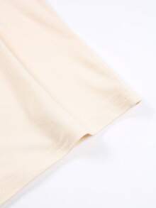 Disney Official Authorization | Women's Street Casual Short-Sleeve T-Shirt. Features Retro Floral Print With The , Stylish "" Artistic Lettering, And "WALT  WORLD Est.1989" Vintage Logo. Made Of Opaque Fabric, Machine Washable, Versatile And Casual, Suitable For Spring And Summer Wear. - Apricot - View 5