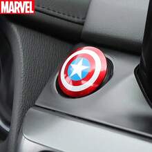 Car Ignition Cover - & Engine Start Button, Anime Car Trim Sticker Accessories - 1 PC - View 13