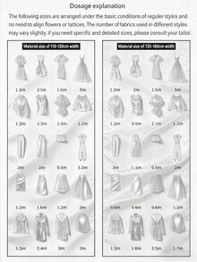 1件水波纹雪纺面料，柔软垂坠网纱面料，适用于婚纱DIY缝纫 - 多色 - 查看 7
