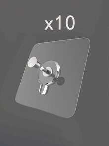 5/10/20pcs Photo Frame Hanger Clips, Damage-Free Wall Mounting Hooks, Suitable For Wedding Photos, Paintings, No Drilling Required - Clear - View 11