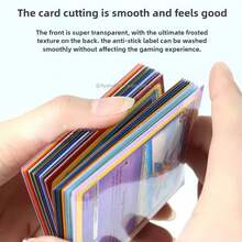 Fundas para tarjetas de tamaño estándar Fundas protectoras para tarjetas resistentes Golpeantes perfectos Protege tus tarjetas comerciales para tarjetas TCG y deportivas 9X9G - Verde hierba - Ver 7