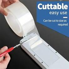 Super Strong Nano Double-Sided Tape, Thickened Version, Transparent, No Residue, Waterproof Adhesive, Suitable For Plastics, Wood, Glass And Metals - 1pc - 查看 9