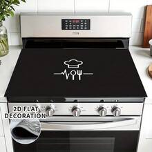 1pc Scratch-Resistant Protective Mat Suitable For Induction Cooktop, Stove And Ceramic Hob, Multi-Functional Stove Cover, Easy To Clean, Heat-Resistant, Beautiful Home Kitchen Decor - Multicolor - View 4