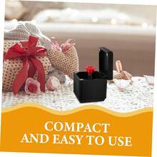 1个磁性爱心玫瑰弹出式礼盒 情人节浪漫礼盒 生日惊喜创意工艺装饰品（玫瑰盒） - 彩色 - 查看 7