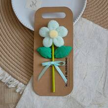 New Pastoral Style Plush Fabric Sunflower, Tulip Artificial Flower Hanging Decor, 1 Card For DIY Furniture Decoration - Multicolor - View 6
