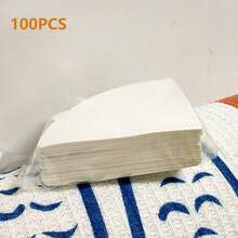 50/100/150/200/300pcs Coffee Filter Paper, Cone-Shaped Filter Paper, Easy To Use, Upgraded Design, V02 Size, Suitable For Pour-Over Coffee And Drip Coffee Makers. V-Shaped Pour-Over Coffee Filter Paper - Back To School Essential. - White - View 11