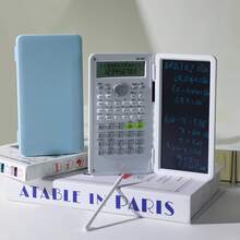 Máy tính viết tay 12 chữ số, pin nút tích hợp, kèm bút cảm ứng, xóa màn hình bằng một nút bấm, máy tính khoa học đa chức năng. - Mảnh duy nhất - Xem 6