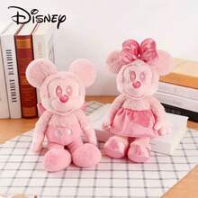 Disney Minnie & Mickey Plush Doll Sleeping Pillow, Birthday/Valentine's Day/Party Gift, Commemorative Souvenir, Suitable For Parent-Child Interaction - Pink - View 1