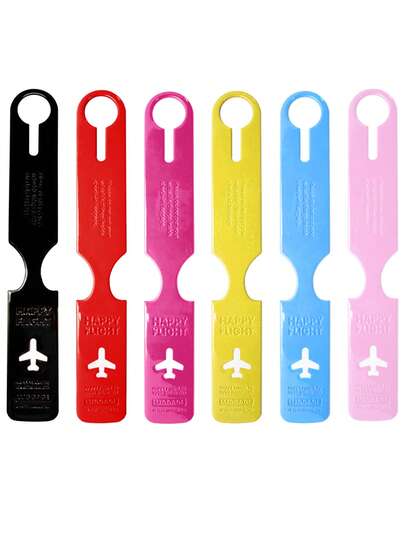 Creative Airplane Design Luggage Tag, Leather Travel Accessories, Suitcase Label, ID Card Holder, Boarding Pass, Travel Essential, Summer Beach Holiday Back To School Backpack Supplies