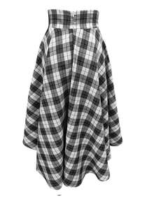 Women's High Waist Solid Color A-Line Skirt With Hidden Pockets And High Slit, Casual Style Spring - Multicolor - View 2