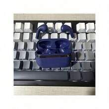 皮革纹理无线蓝牙耳机 TWS 耳机 运动游戏耳机 带麦克风降噪 - 查看 9