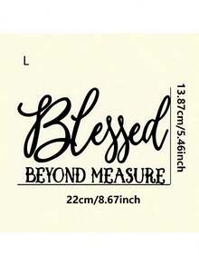 1pc/2pcs/3pcs "Blessings Beyond Measure" Heat Transfer Stickers, Suitable For DIY T-Shirts, Jeans, Pillows, Backpacks, Hats And Sofa Covers, Waterproof, Fade-Resistant, Durable, Washable Plastic Stickers, Fun Patterns, Fabric Decoration, Clothing Embellishment, Crafting Hobbyists - L - View 2