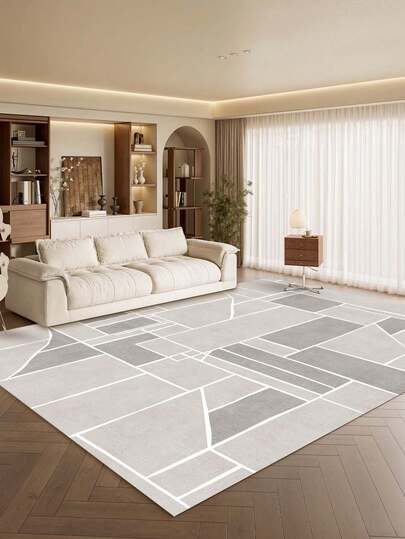 1pc Modern Luxury Style Indoor Decorative Carpet, New Faux Wool Material Indoor Rug, Living Room Carpet, Sofa Carpet, Bedroom Carpet, Room Floor Mat Non-Slip Pad, Bedside Non-Slip Rug, Dining Room Kitchen Carpet, Office Chair Pad, Entryway Doormat, Outdoor Picnic Mat, Outdoor Camping Blanket