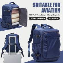 40*30*20cm Travel Vacuum Compression Backpack, With Portable Pump, 35L Handheld Vacuum Sealed Travel Bag With Vacuum System, Transparent Compression Bags, Packing Cubes, Multi-Pockets, Airline Approved Size, Practical Outdoor Commuter Student Backpack, Multiple Colors Available - Multicolor - View 14