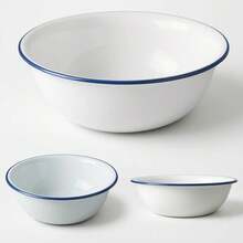 NEW FALCON 36CM ENAMEL WASH BASIN WASHING UP LARGE BOWL WHITE FAENCH VINTAGE - C - 查看 5