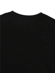 Style surdimensionné pour femmes, T-shirt avec inscription classique << Psaume 23 : Le Seigneur est mon berger » pour les personnes en recherche de confort, parfait pour le quotidien et les servic - Noir - Style 1 - Voir 2