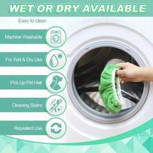 6/12 Pieces Of Reusable Ultra-Fine Fiber Green Mop Pad - Super Absorbent And With Elastic Band Design, Wet/Dry Cleaning Cloth, Suitable For Hardwood Flooring, Tile And Sub Adhesive Flooring, Can Be Installed With Standard Mop - green - 查看 10