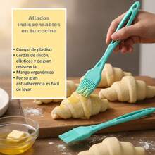 Set Of 3 Silicone Brushes For Greasing, Varnishing, Applying Sauces, Multipurpose - View 4