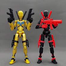 13英寸可动3D打印幸运娃娃，第三代全身减压人偶 - 彩色 - 查看 3