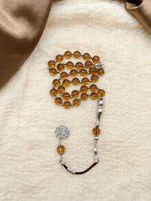 1串陶瓷玻璃珠穆斯林念珠，33颗珠子，10厘米，流行的中东阿拉伯礼品 - 彩色 - 查看 8