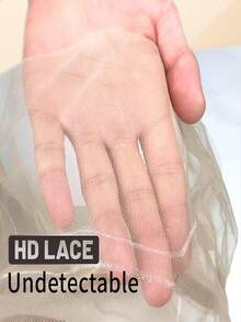 26英寸棕色合成蕾丝前假发，13x4高清逼真直发造型，已预先剪裁，女士适用，即戴即用 - 彩色 - 查看 5