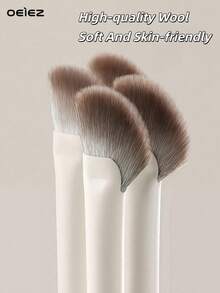 OEIEZ 鼻部轮廓刷、半扇形鼻影刷、斜角遮瑕刷、眼下腮红刷、高光刷，适用于液体、膏状、粉状化妆品 - 彩色 - 查看 7