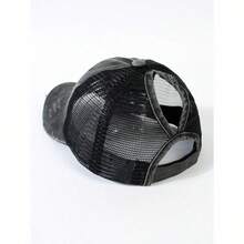 1 Women's Retro Distressed High Ponytail Baseball Cap, Classic Adjustable Sun Hat, Suitable For Everyday Casual Wear, Holidays, Parties, Shopping And Other Occasions. - 彩色 - 查看 7