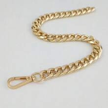 Metallic Link Chain Dog Necklace Personalized Punk Style Pet Collar Fashion Accessories For Small Dogs Cats NID0 - Gold - View 10