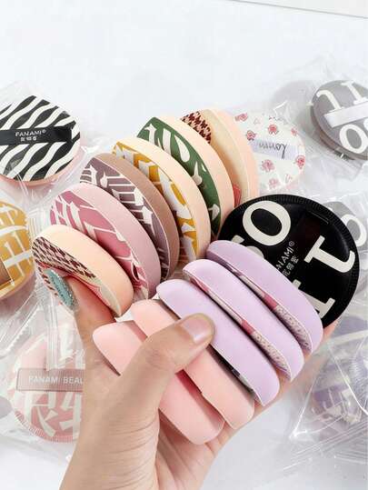 3/9/18/30 piezas Esponjas suaves y no absorbentes para maquillaje, esponjas mezcladoras de maquillaje de alta densidad, flexibles y duraderas, para uso en seco y húmedo, convenientes para viajar (color y estilo aleatorios)