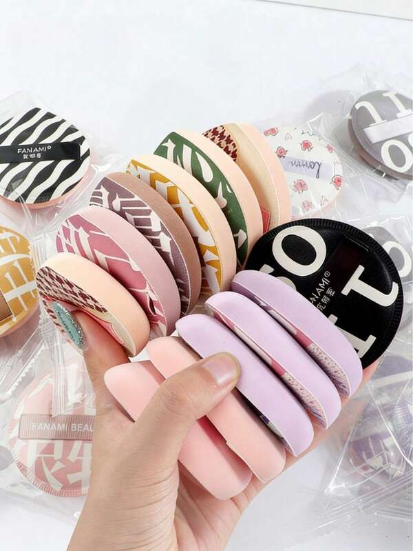 3/9/18/30个装柔软不吸水化妆海绵粉扑，高密度化妆海绵，柔韧耐用，干湿两用，方便旅行携带（颜色和款式随机）