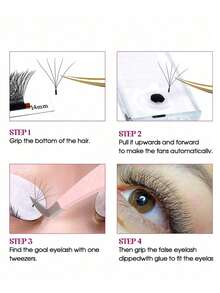 12 Hàng YY 3D 4D 5D 6D Mi giả dày dặn, uốn cong chữ W, dày 0.07mm, lông chồn tự nhiên mềm mại, mi giả nguyên miếng. - C - Xem 10